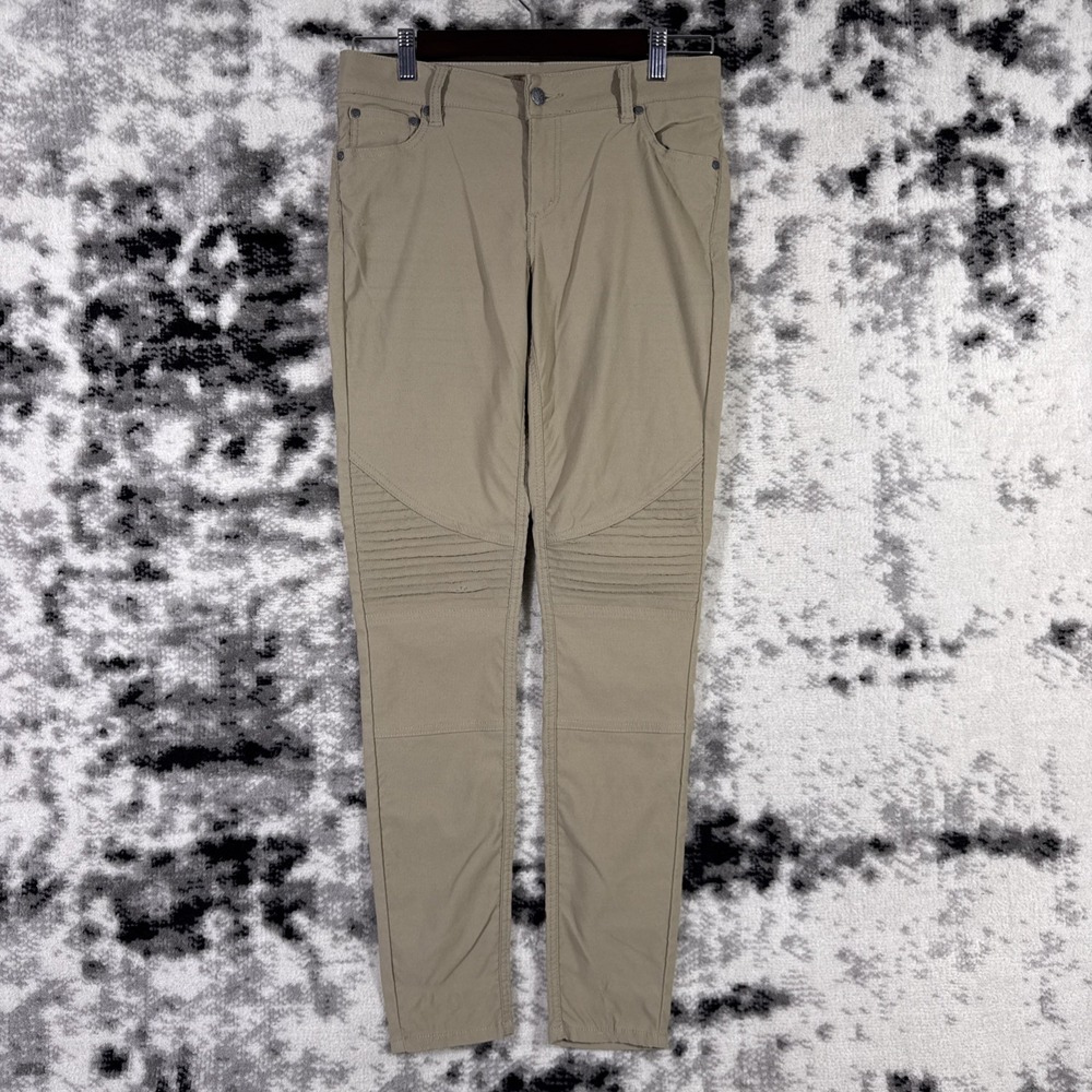 Prana Brenna Pants Womens Size 8 Beige Performance Outdoors‎ Moto Stretch Hike